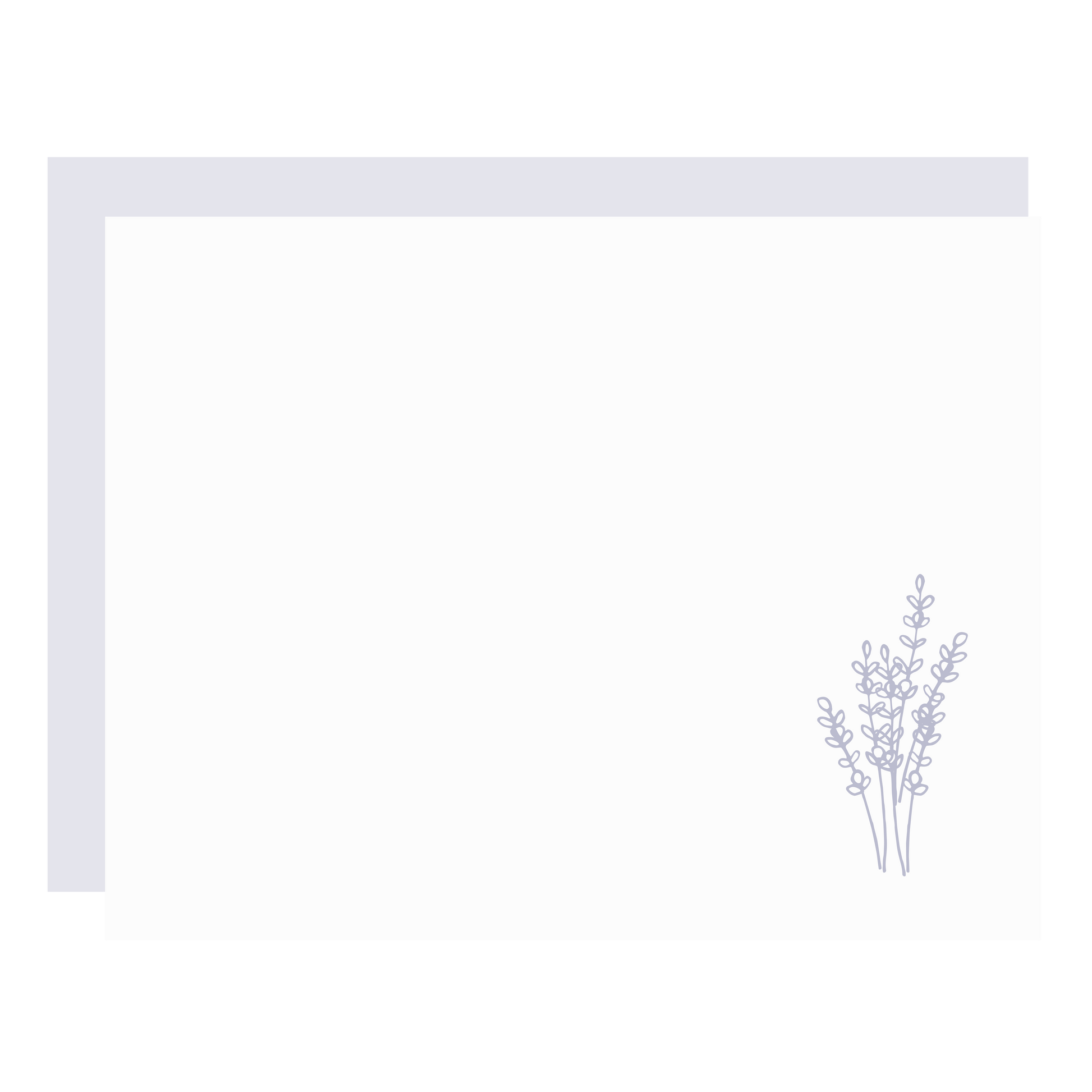 Lavender Flat Boxed Note Set